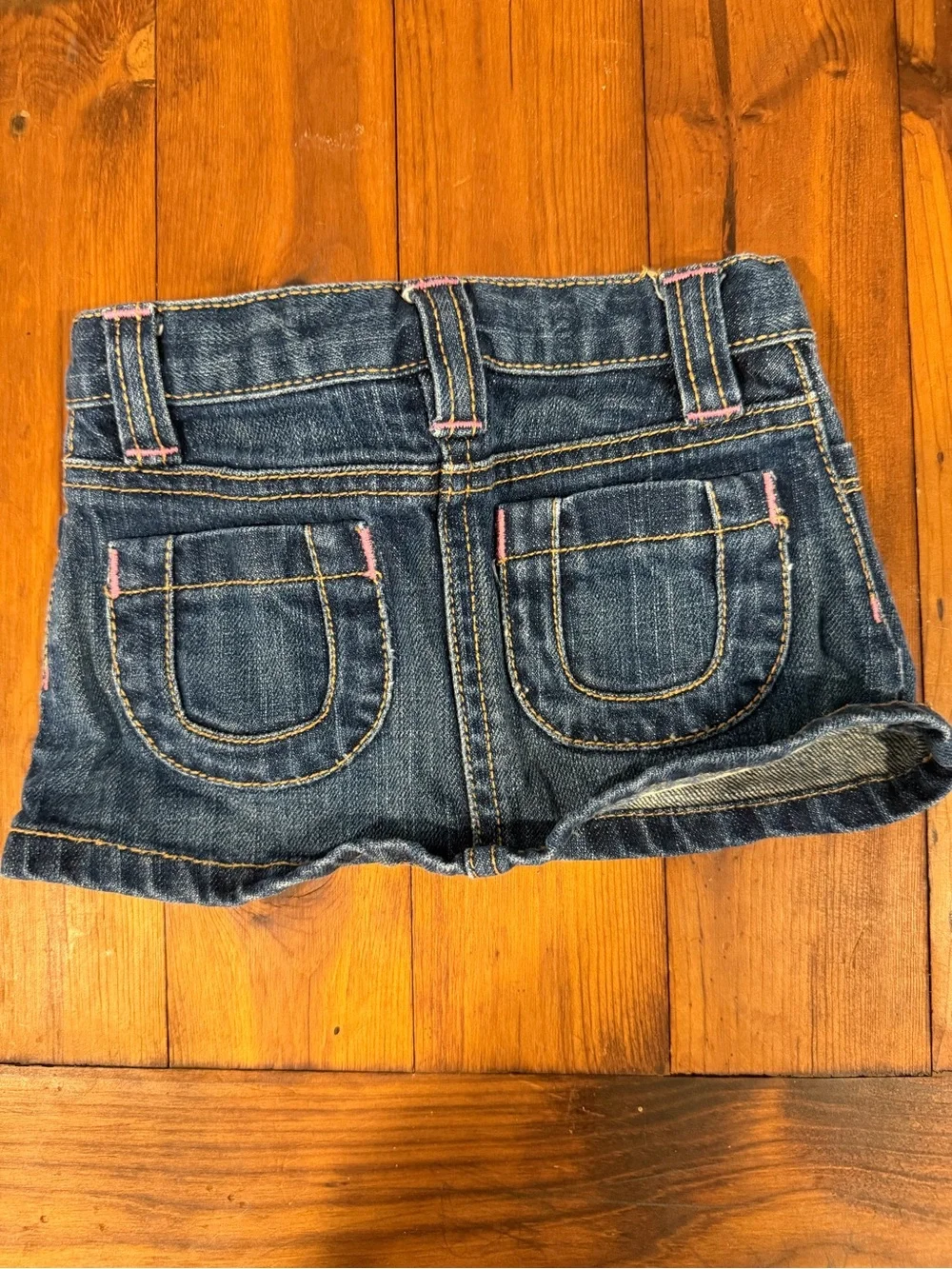2 Piece Bundle Baby Gap Denim Mini Skirt & Old Navy Pink Tank 12-18 Months